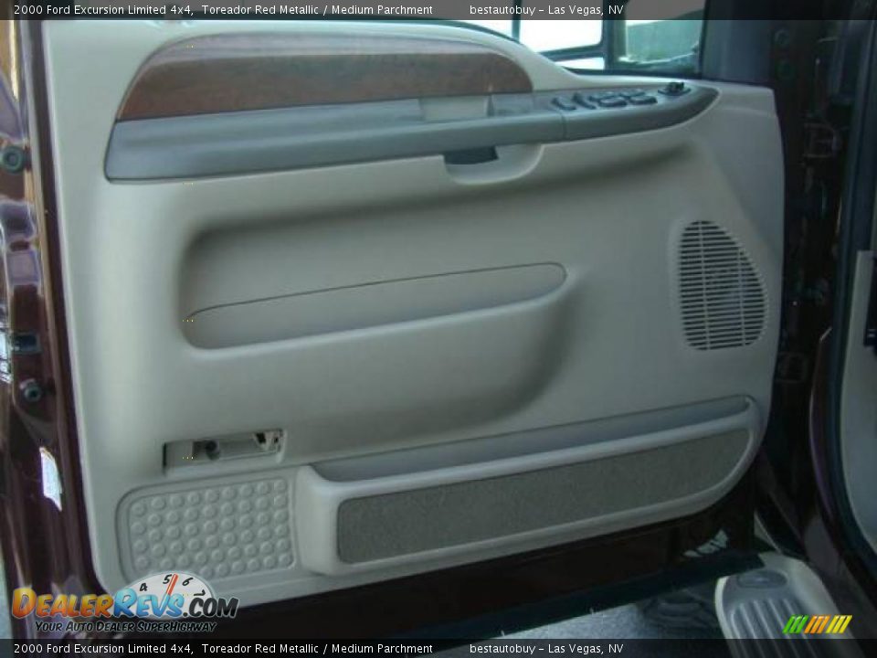 2000 Ford Excursion Limited 4x4 Toreador Red Metallic / Medium Parchment Photo #36