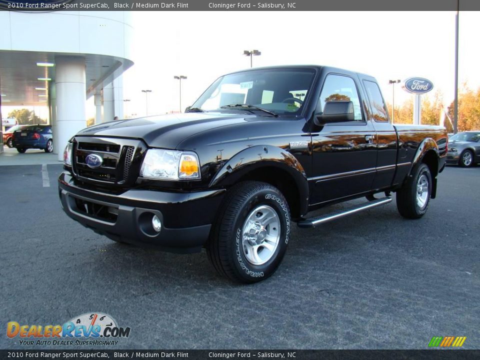 2010 Ford Ranger Sport SuperCab Black / Medium Dark Flint Photo #6