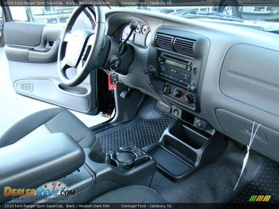 2010 Ford Ranger Sport SuperCab Black / Medium Dark Flint Photo #11