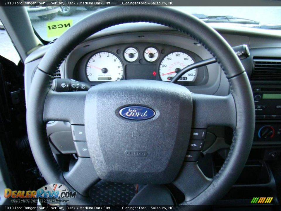 2010 Ford Ranger Sport SuperCab Black / Medium Dark Flint Photo #18