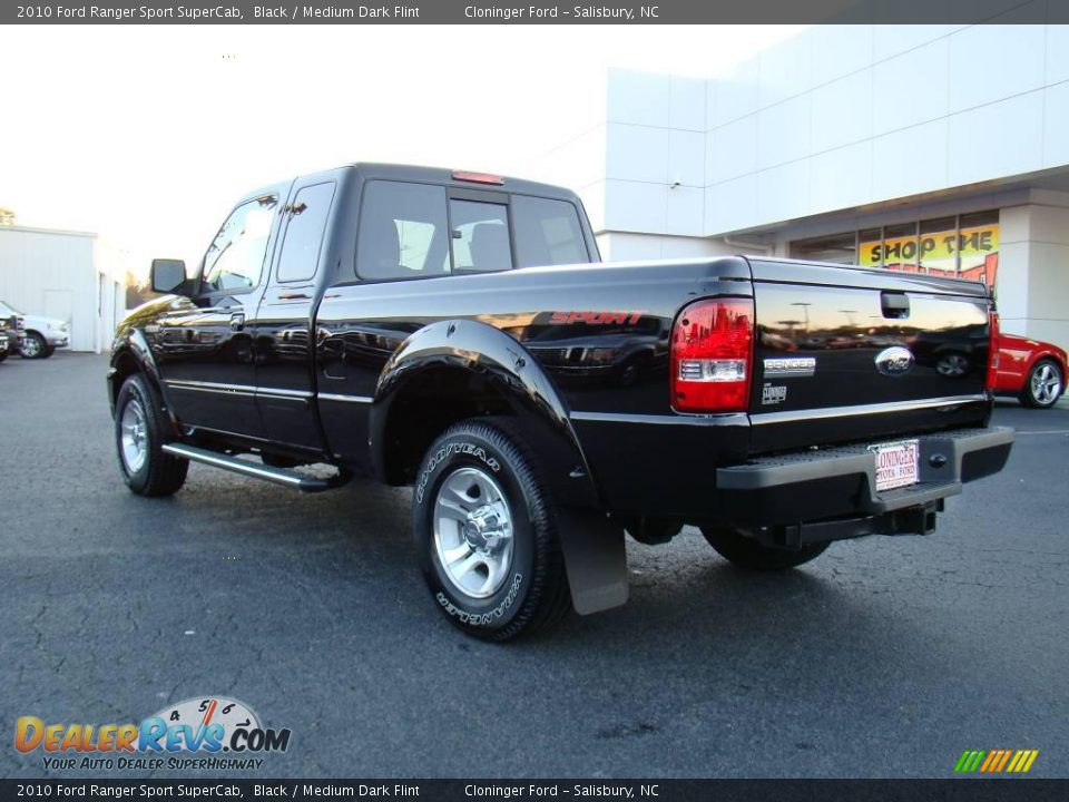 2010 Ford Ranger Sport SuperCab Black / Medium Dark Flint Photo #22