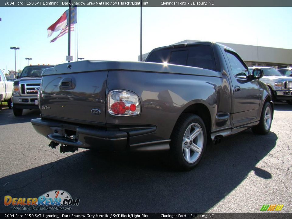 2004 Ford F150 SVT Lightning Dark Shadow Grey Metallic / SVT Black/Light Flint Photo #3