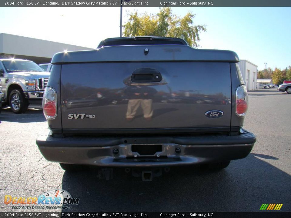 2004 Ford F150 SVT Lightning Dark Shadow Grey Metallic / SVT Black/Light Flint Photo #4