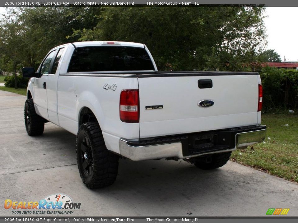 2006 Ford F150 XLT SuperCab 4x4 Oxford White / Medium/Dark Flint Photo #6