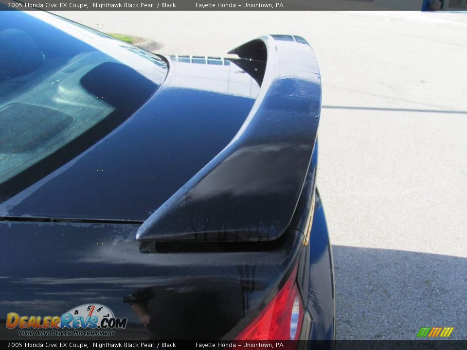 2005 Honda Civic EX Coupe Nighthawk Black Pearl / Black Photo #4