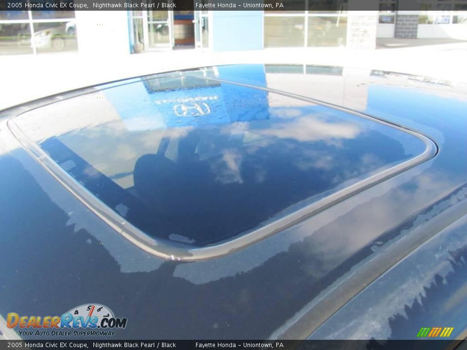 2005 Honda Civic EX Coupe Nighthawk Black Pearl / Black Photo #10