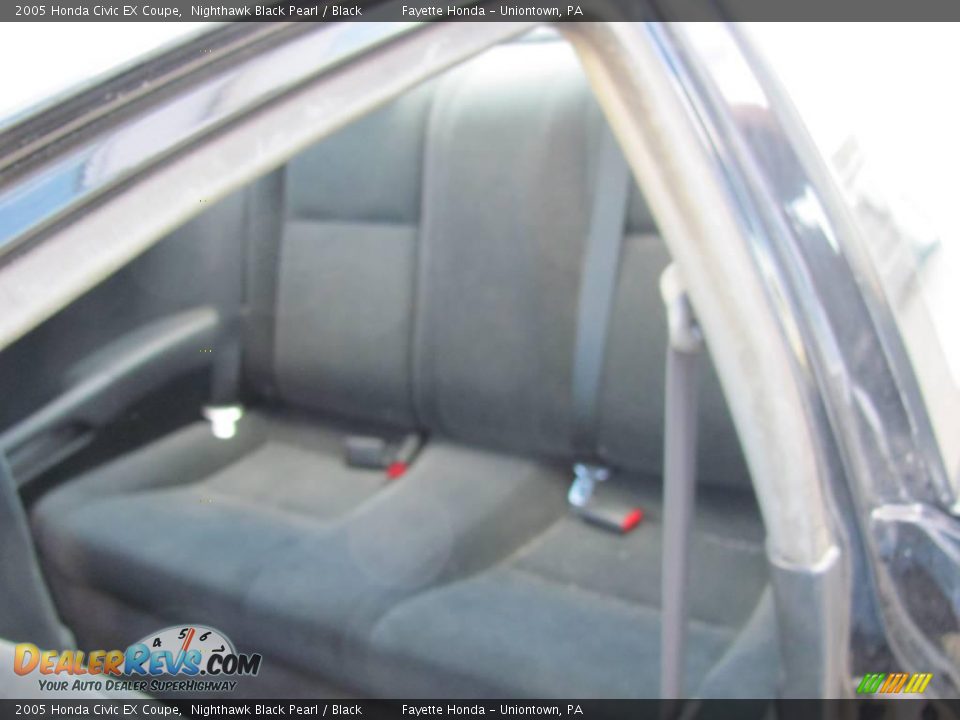 2005 Honda Civic EX Coupe Nighthawk Black Pearl / Black Photo #14