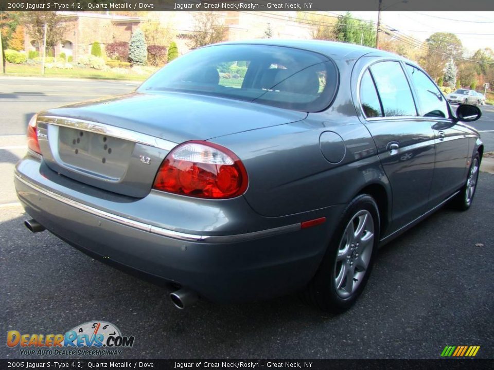 2006 Jaguar S-Type 4.2 Quartz Metallic / Dove Photo #6