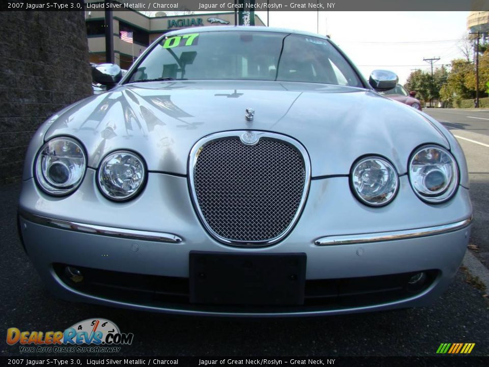 2007 Jaguar S-Type 3.0 Liquid Silver Metallic / Charcoal Photo #2