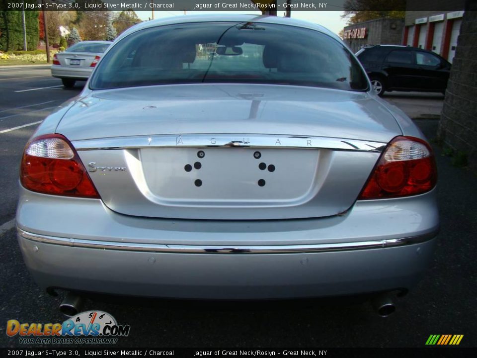 2007 Jaguar S-Type 3.0 Liquid Silver Metallic / Charcoal Photo #5
