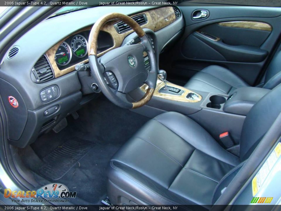 2006 Jaguar S-Type 4.2 Quartz Metallic / Dove Photo #12