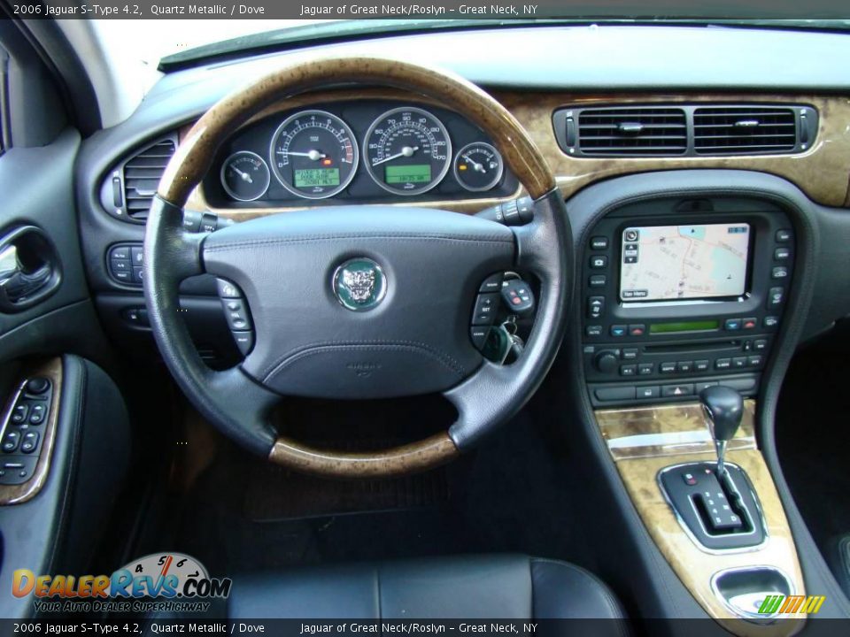 2006 Jaguar S-Type 4.2 Quartz Metallic / Dove Photo #13