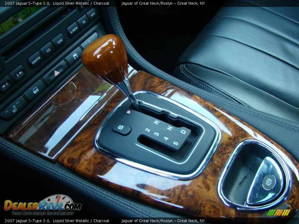 2007 Jaguar S-Type 3.0 Liquid Silver Metallic / Charcoal Photo #15