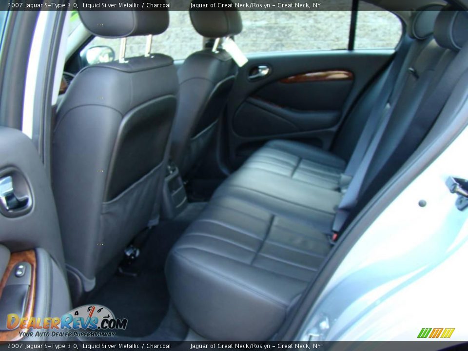 2007 Jaguar S-Type 3.0 Liquid Silver Metallic / Charcoal Photo #20