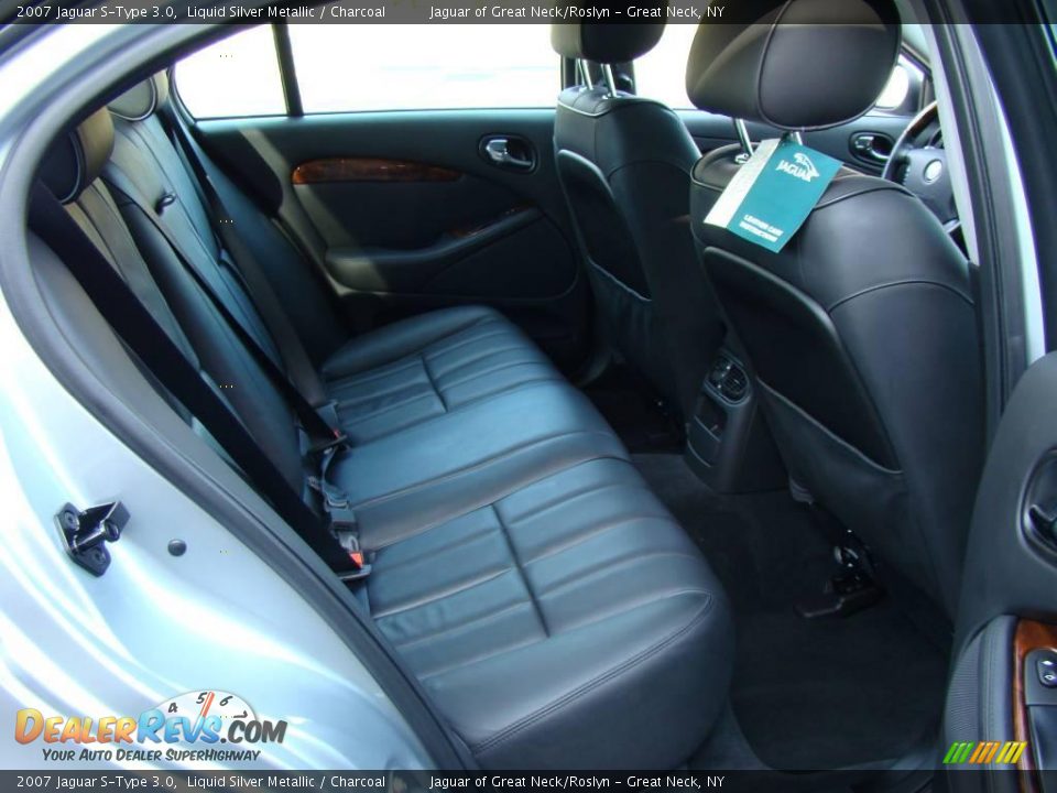 2007 Jaguar S-Type 3.0 Liquid Silver Metallic / Charcoal Photo #21