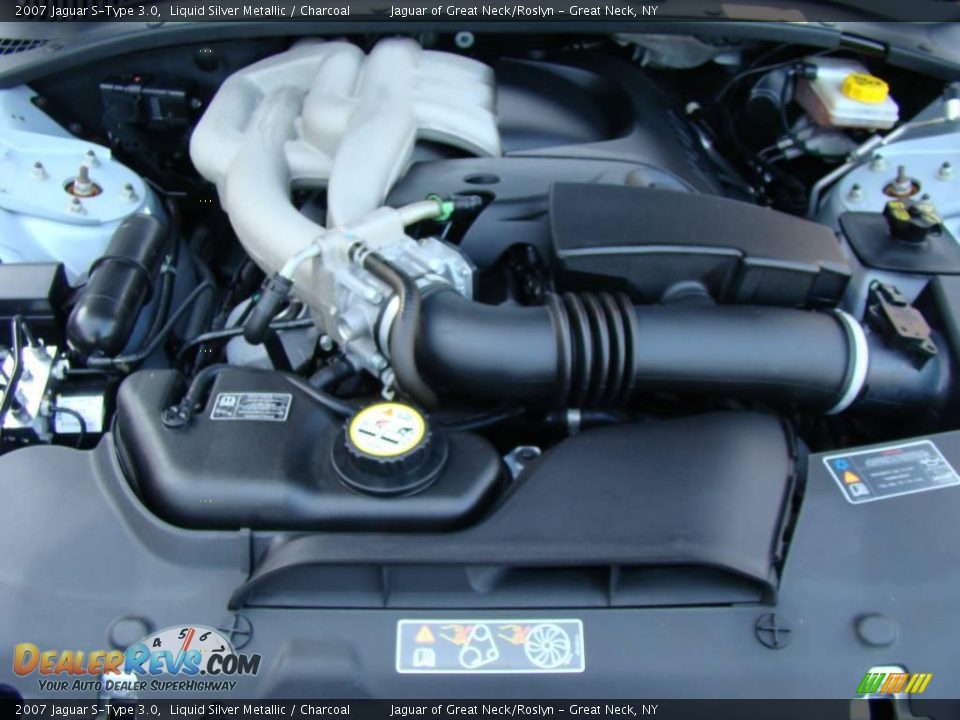 2007 Jaguar S-Type 3.0 Liquid Silver Metallic / Charcoal Photo #23