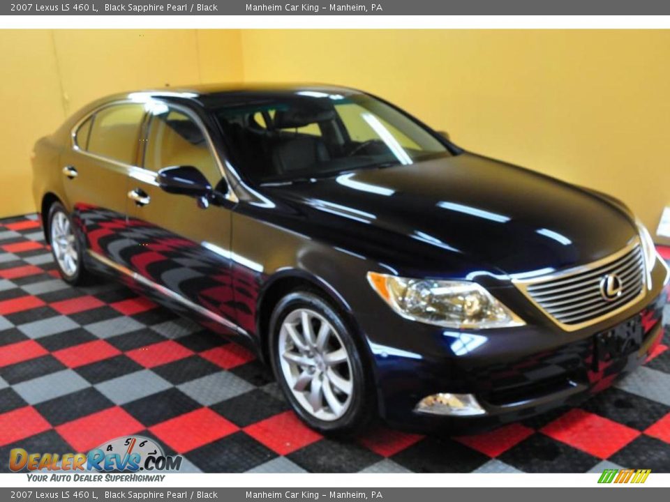 2007 Lexus LS 460 L Black Sapphire Pearl / Black Photo #1