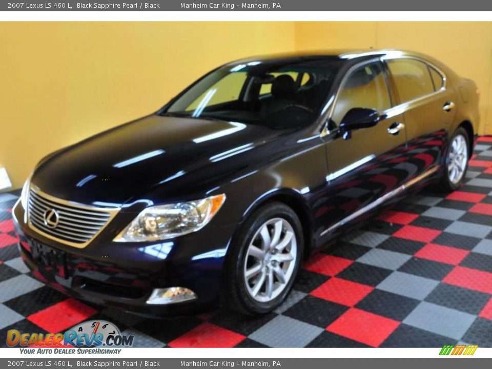 2007 Lexus LS 460 L Black Sapphire Pearl / Black Photo #3
