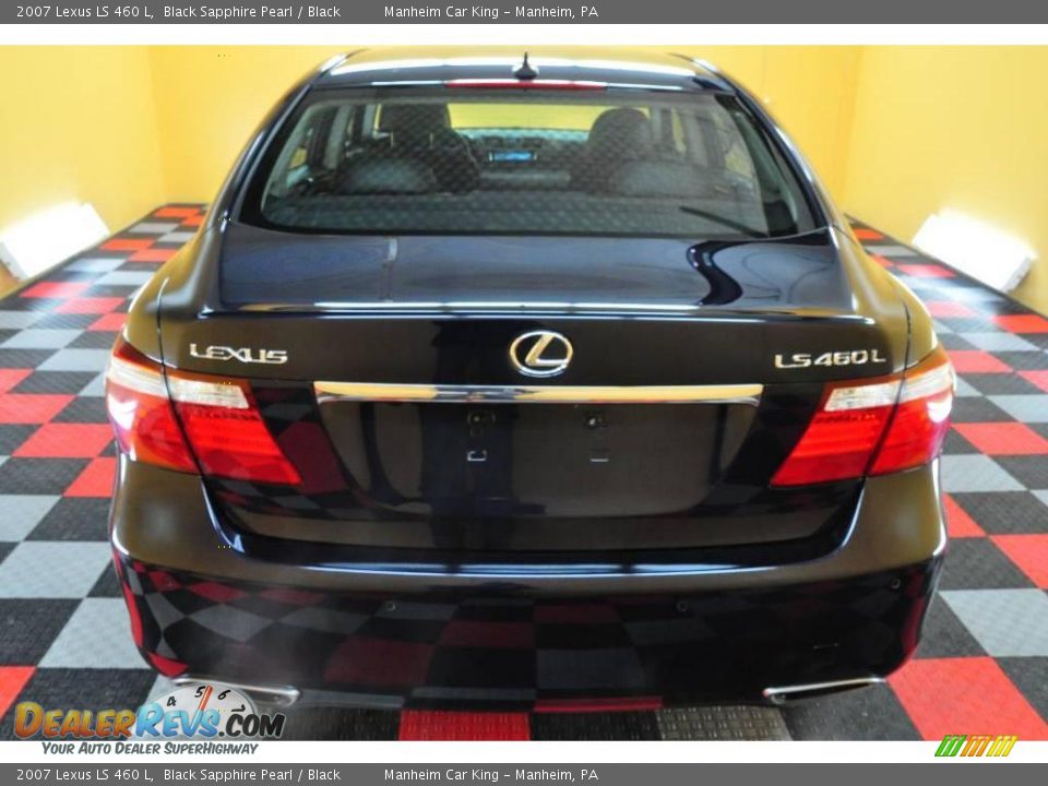2007 Lexus LS 460 L Black Sapphire Pearl / Black Photo #5