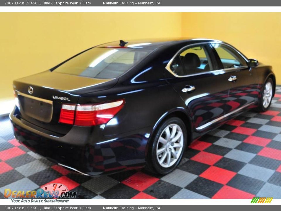 2007 Lexus LS 460 L Black Sapphire Pearl / Black Photo #6