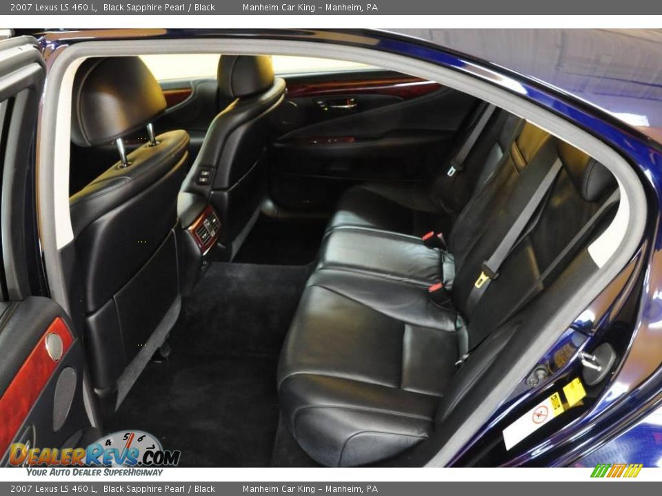 2007 Lexus LS 460 L Black Sapphire Pearl / Black Photo #14