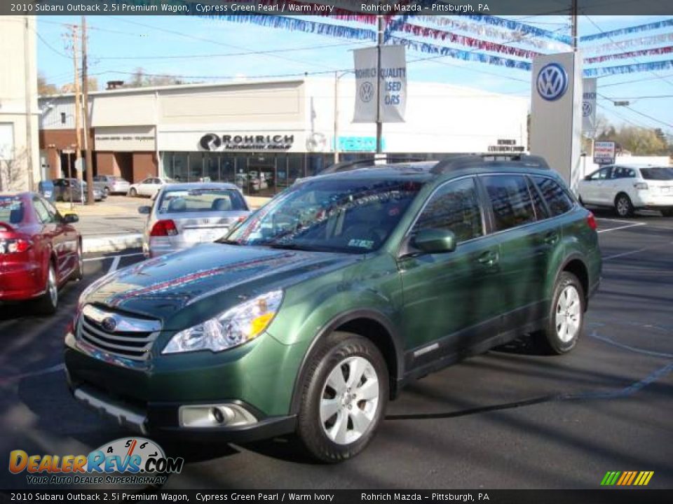 2010 Subaru Outback 2.5i Premium Wagon Cypress Green Pearl / Warm Ivory Photo #1