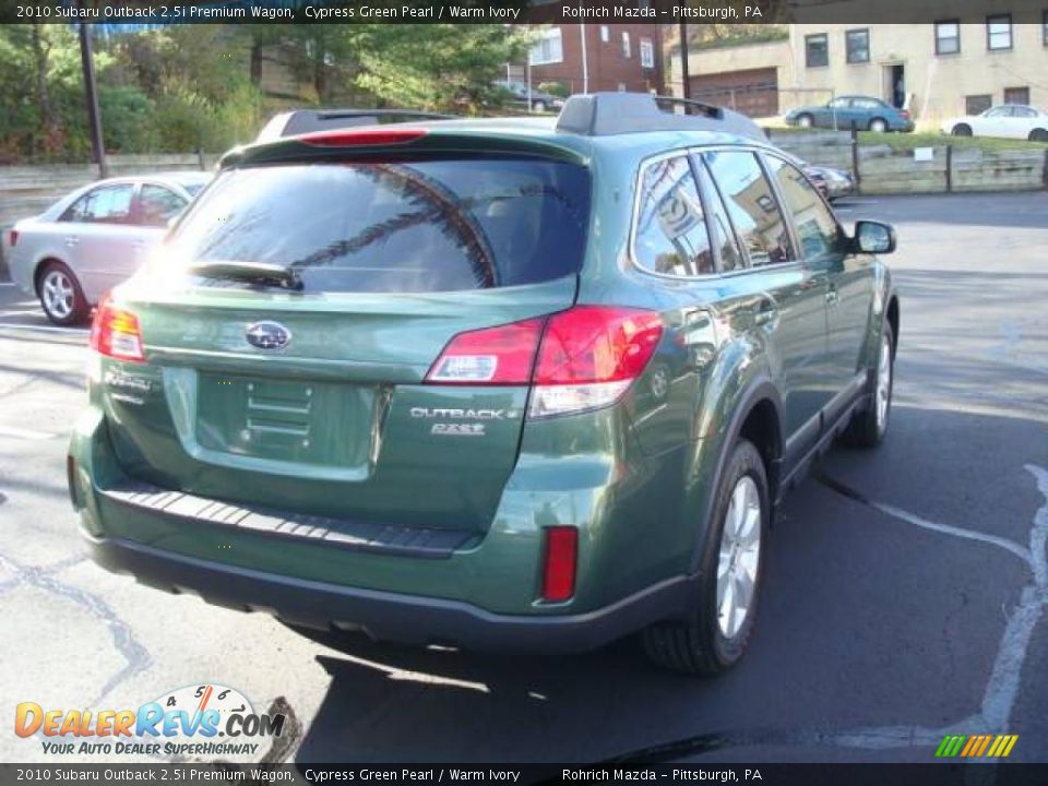 2010 Subaru Outback 2.5i Premium Wagon Cypress Green Pearl / Warm Ivory Photo #5