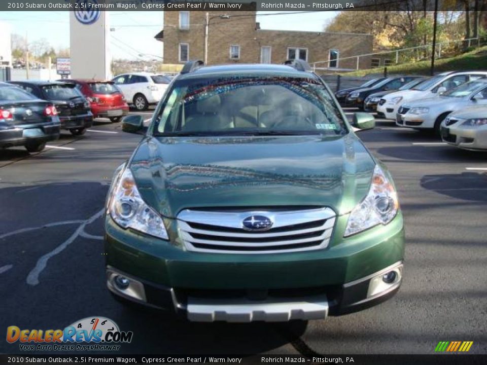 2010 Subaru Outback 2.5i Premium Wagon Cypress Green Pearl / Warm Ivory Photo #8