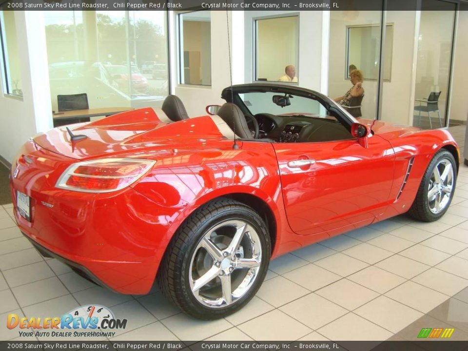 2008 Saturn Sky Red Line Roadster Chili Pepper Red / Black Photo #6