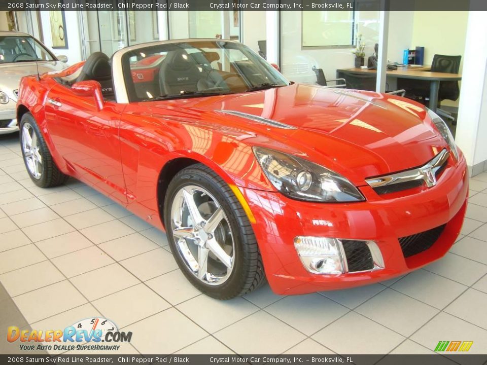 2008 Saturn Sky Red Line Roadster Chili Pepper Red / Black Photo #7