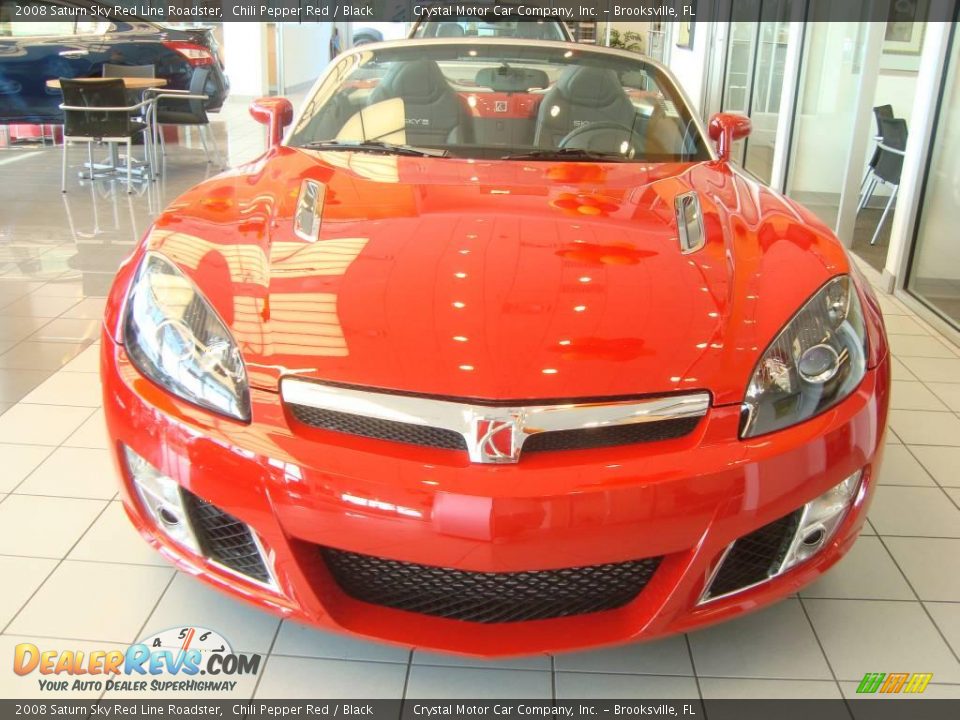 2008 Saturn Sky Red Line Roadster Chili Pepper Red / Black Photo #9