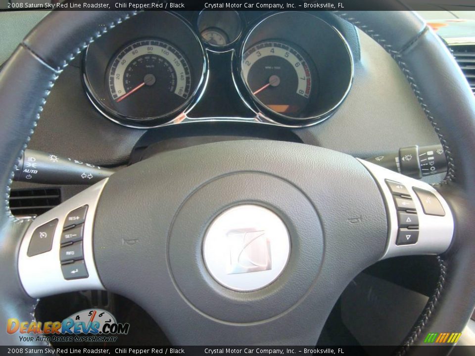 2008 Saturn Sky Red Line Roadster Chili Pepper Red / Black Photo #15