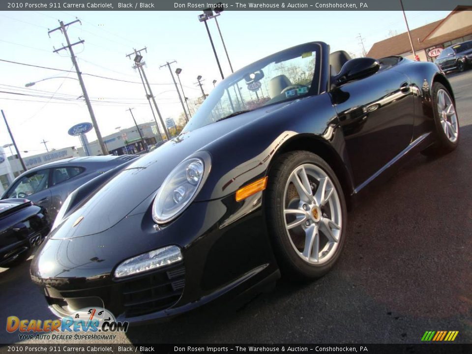 2010 Porsche 911 Carrera Cabriolet Black / Black Photo #2