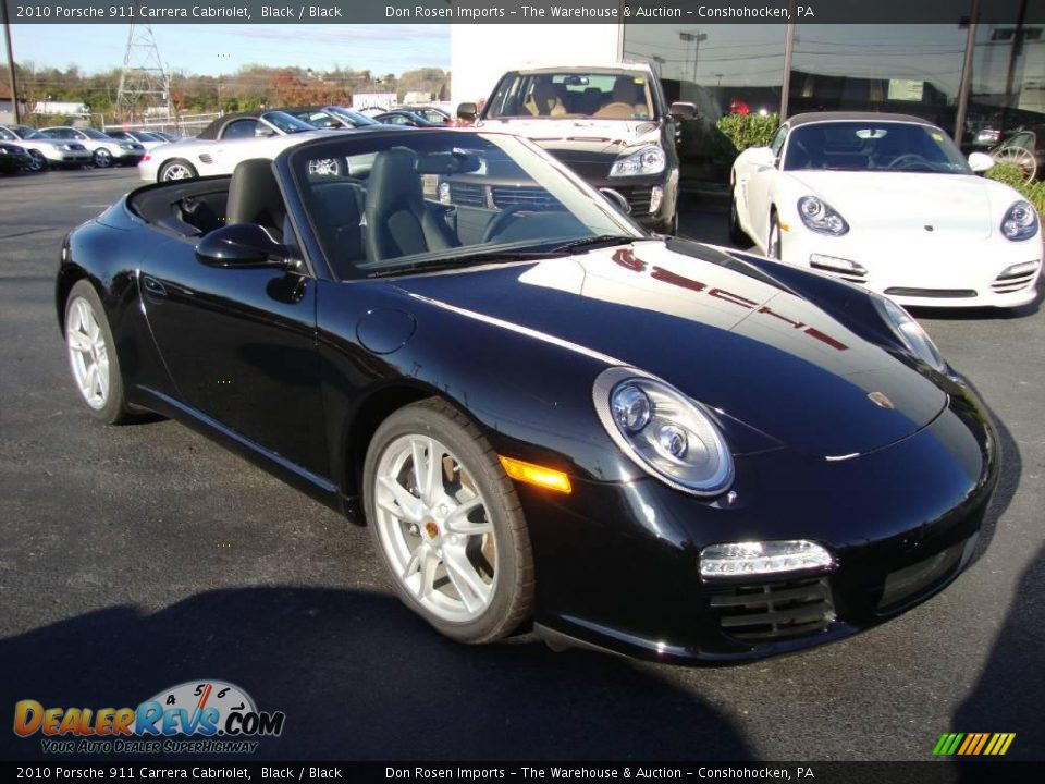 2010 Porsche 911 Carrera Cabriolet Black / Black Photo #4