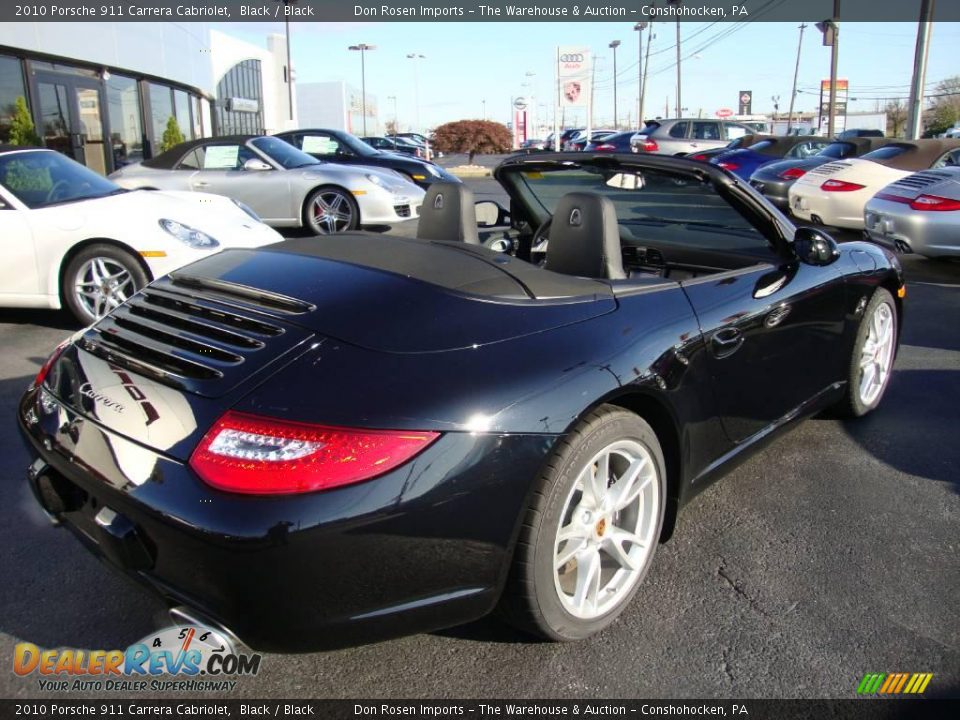 2010 Porsche 911 Carrera Cabriolet Black / Black Photo #7