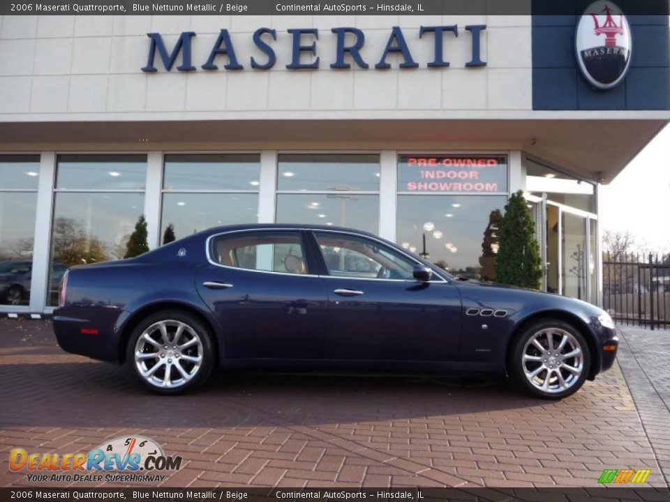 2006 Maserati Quattroporte Blue Nettuno Metallic / Beige Photo #1