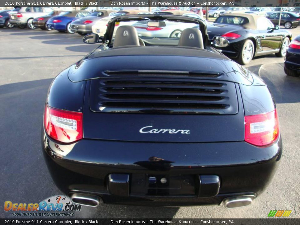 2010 Porsche 911 Carrera Cabriolet Black / Black Photo #8