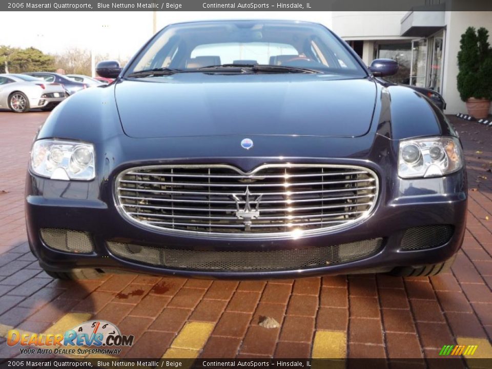 2006 Maserati Quattroporte Blue Nettuno Metallic / Beige Photo #4