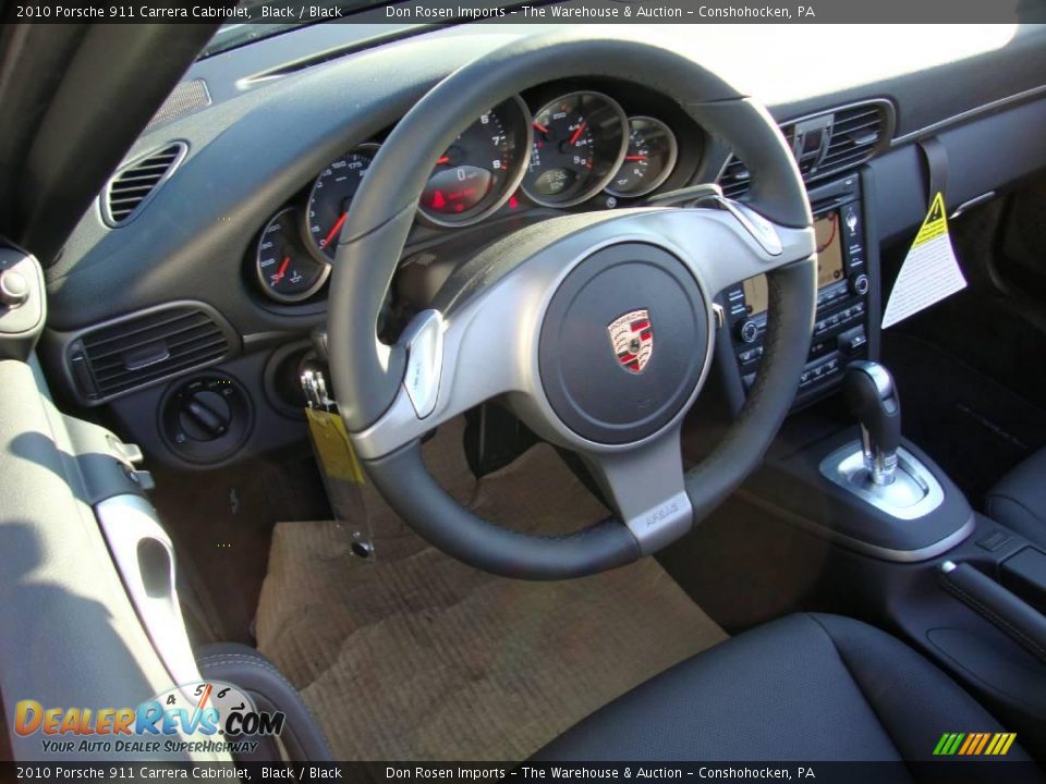 2010 Porsche 911 Carrera Cabriolet Black / Black Photo #11