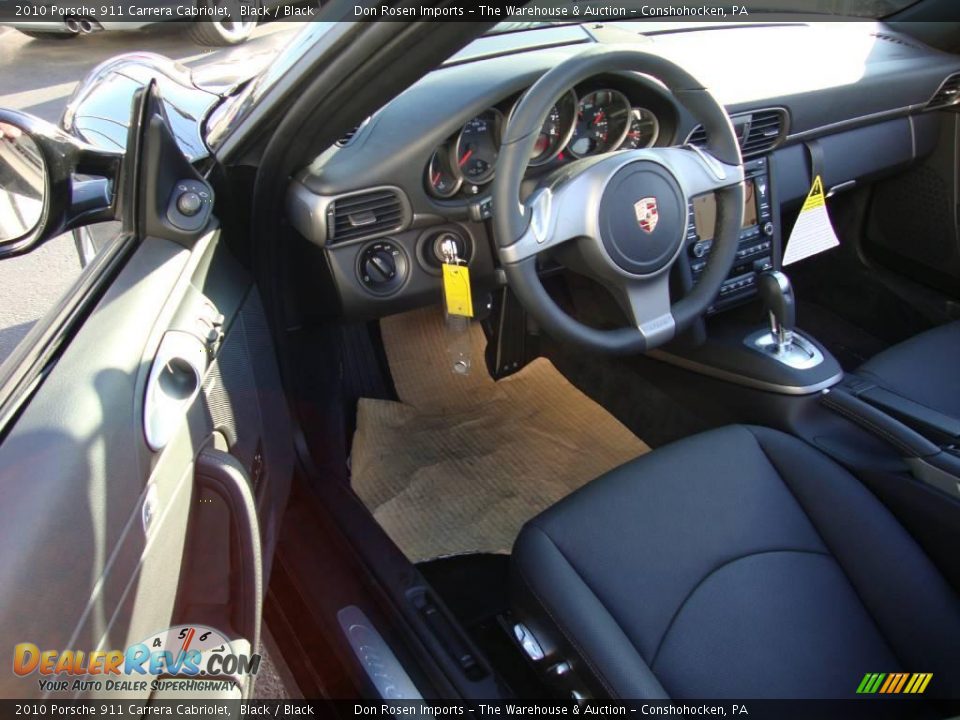 2010 Porsche 911 Carrera Cabriolet Black / Black Photo #12