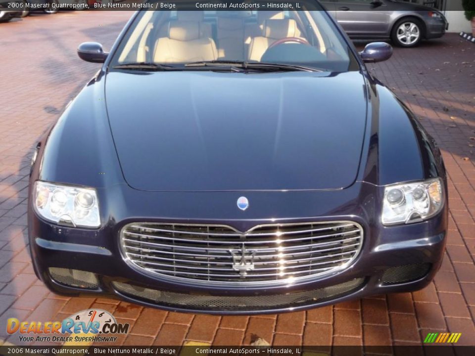 2006 Maserati Quattroporte Blue Nettuno Metallic / Beige Photo #8