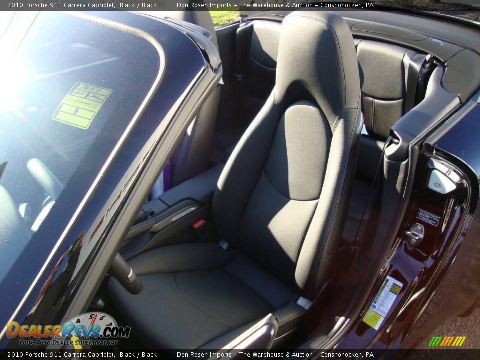 2010 Porsche 911 Carrera Cabriolet Black / Black Photo #16