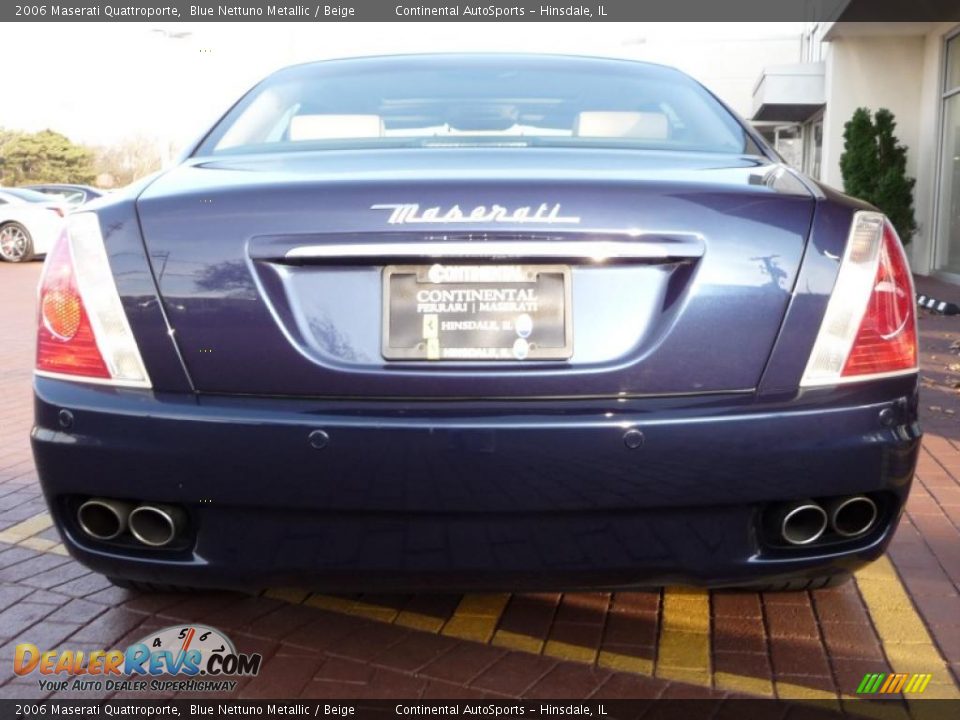 2006 Maserati Quattroporte Blue Nettuno Metallic / Beige Photo #11