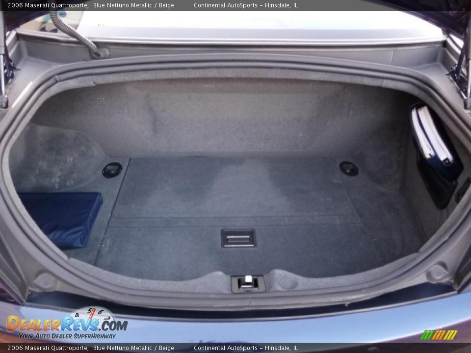 2006 Maserati Quattroporte Blue Nettuno Metallic / Beige Photo #12