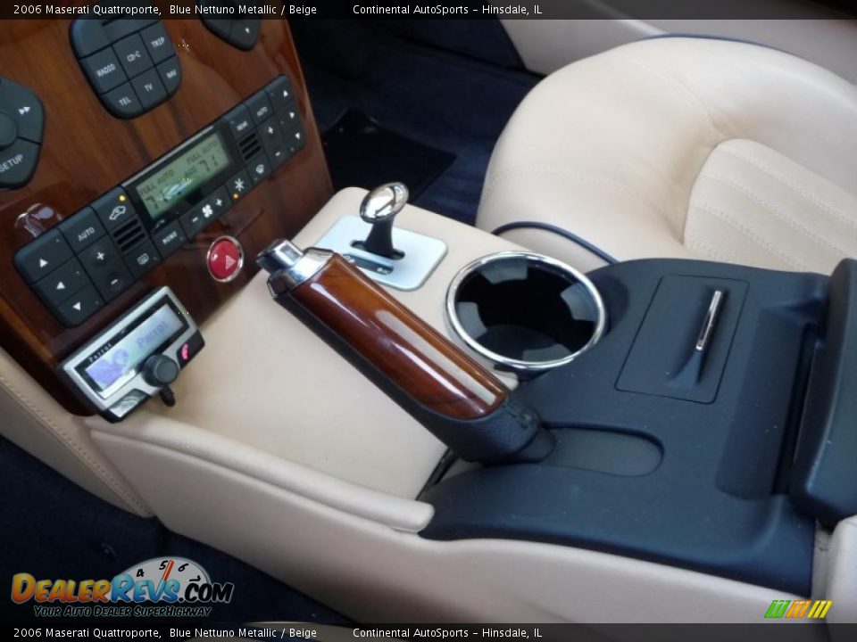 2006 Maserati Quattroporte Blue Nettuno Metallic / Beige Photo #20