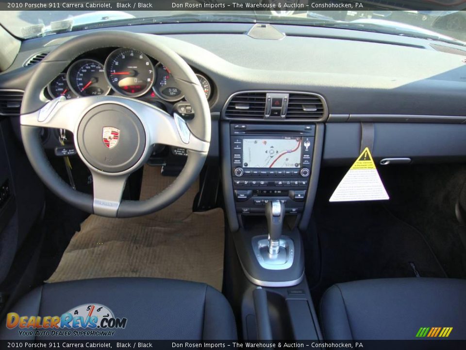 2010 Porsche 911 Carrera Cabriolet Black / Black Photo #27