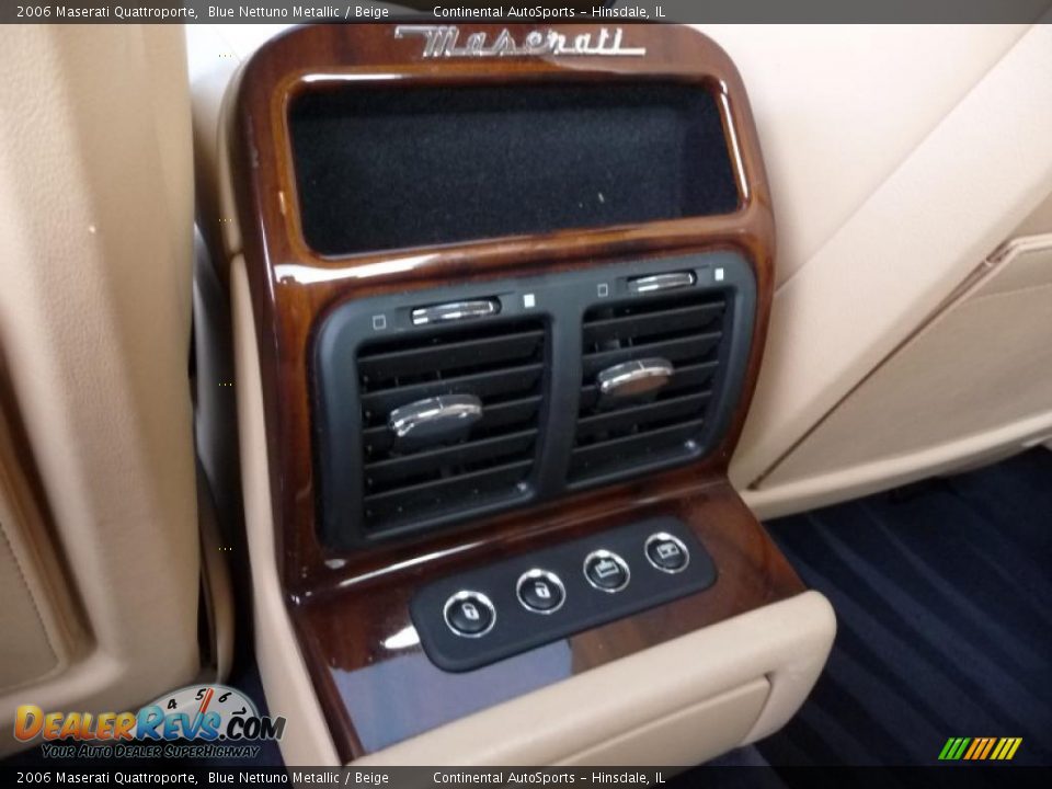 2006 Maserati Quattroporte Blue Nettuno Metallic / Beige Photo #23