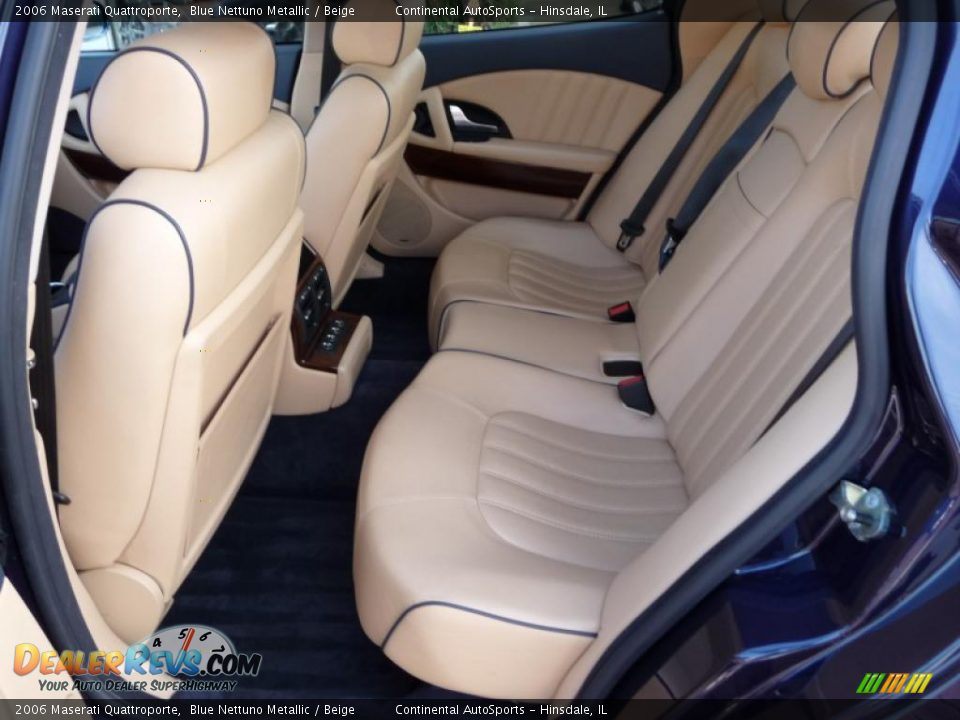 2006 Maserati Quattroporte Blue Nettuno Metallic / Beige Photo #24