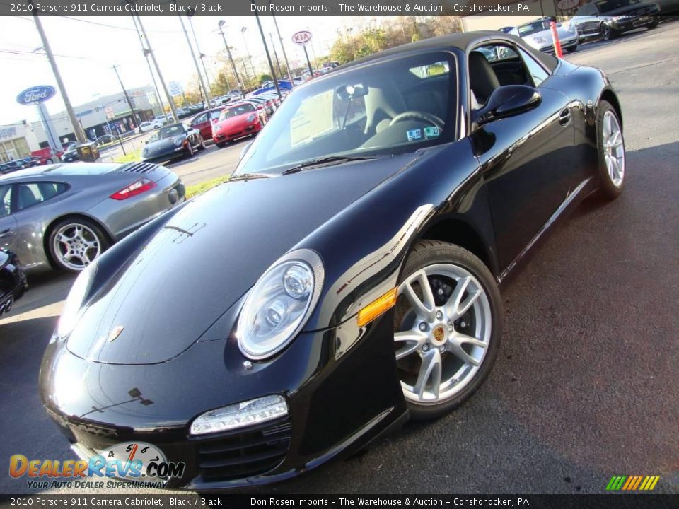 2010 Porsche 911 Carrera Cabriolet Black / Black Photo #33