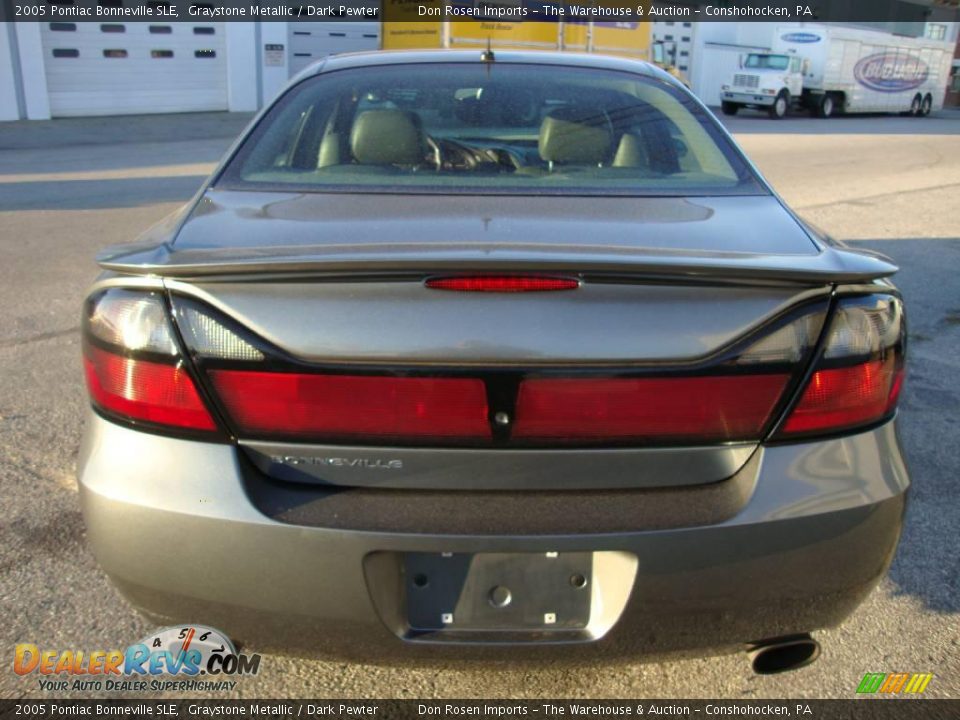 2005 Pontiac Bonneville SLE Graystone Metallic / Dark Pewter Photo #8